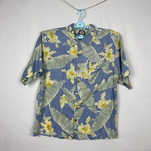 Mens Tommy Bahama Hawaiian Floral Shirt 100% Linen